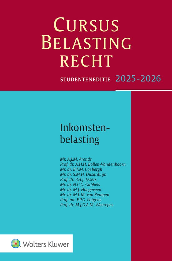 Studenteneditie Cursus Belastingrecht Inkomstenbelasting 202 ... - cover
