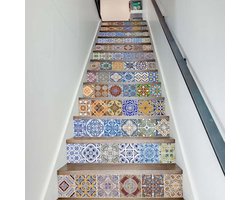 Waterdichte PVC trapstickers - decoratief en duurzaam - set van 13 vellen