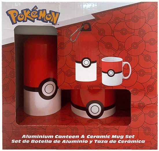 Pokémon Aluminium Drinkfles + Keramische Mok in geschenkset van Pokémon — afbeelding 2