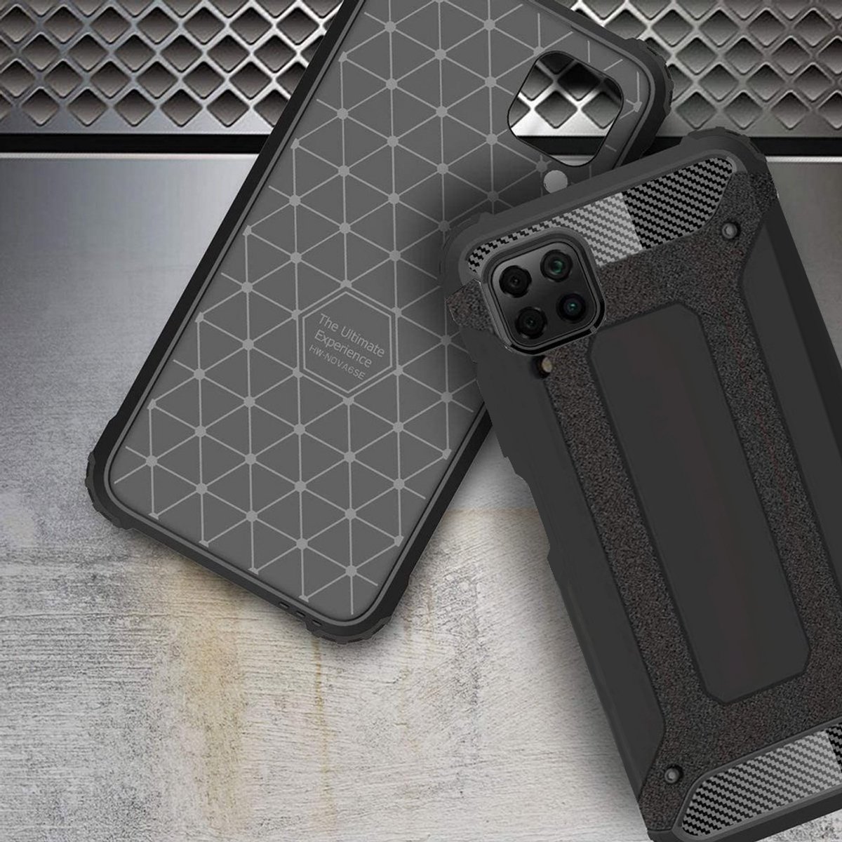 Hurtel Hybrid Armor Armor Case Cover Voor Oppo A73 2020 Bescherming