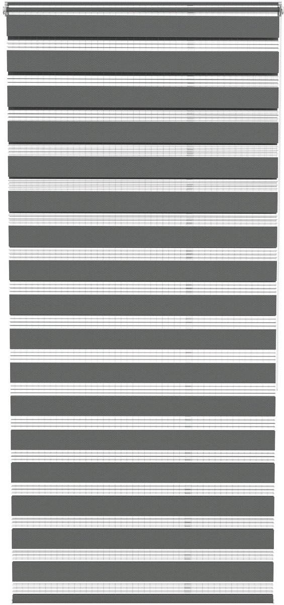 Aufun zebragordijnen Boren niet nodig 100x220 cm (B x L) Klemrolgordijnen Zonwerende rolgordijnen Gordijnen met kettingliften voor deuren en ramen Zijtrekrolgordijnen Grijs