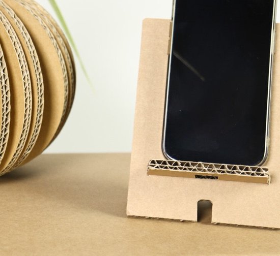 Support de téléphone en carton - 11 x 8,5 x 15 cm - Tente en carton