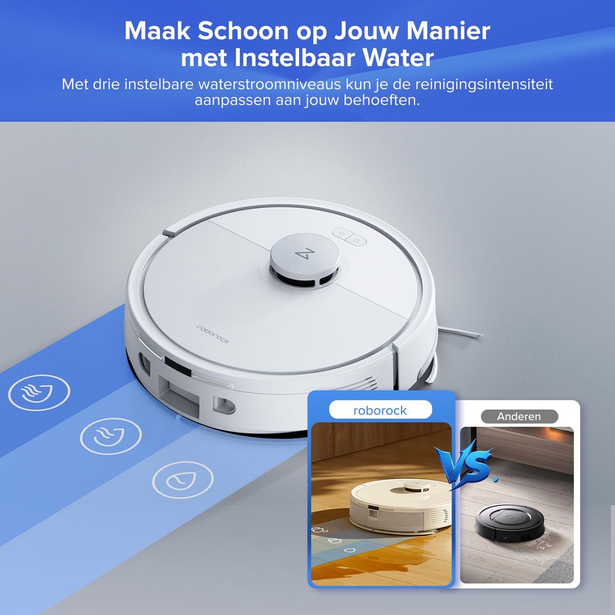 Roborock Q7 BF+ - Robotstofzuiger met dweilfunctie - 8000Pa - Dubbele anti-klit - automatisch wissen - LiDAR-navigatie - verboden zone - Q5 Max+/Q5 Pro/Q7 Max+ upgrade(Q7 L5+) — afbeelding 7