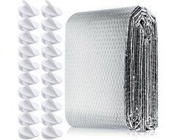 Aluminium Bubble Isolatie Folie Warmte Reflecterende Radiator Reflector Folie - Dampbarrière - Panel - Thermische Isolatie - Roll - Muur Loft - Boot Caravan - Thuis Schuur - 0.6x3 m .