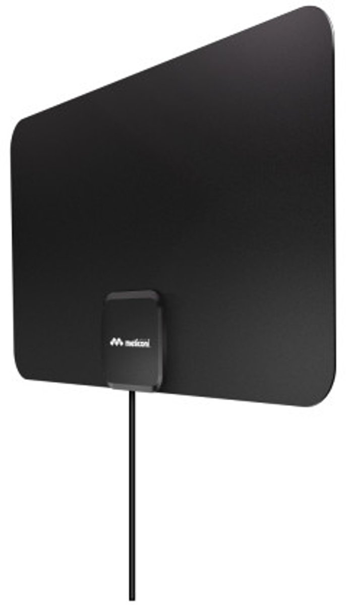 Meliconi Easy Fit, Binnen, Zwart, DAB+, DVB-T, DVB-T2, TNT, DAB+, USB, 149 g