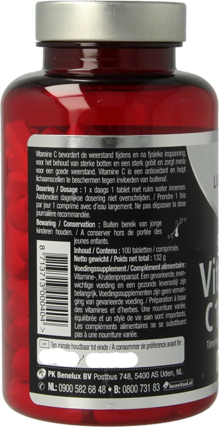 Lucovitaal Super Vitamine C 1000mg Time Released Voedingssupplement - 100 tabletten