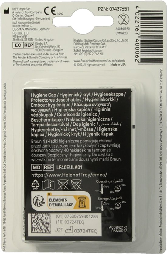 Braun LF20 - Navulset Lensfilters Oorthermometer