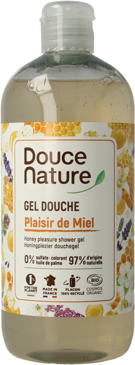 Douce Nature Douchegel honingplezier plaisir de miel bio 500 Milliliter