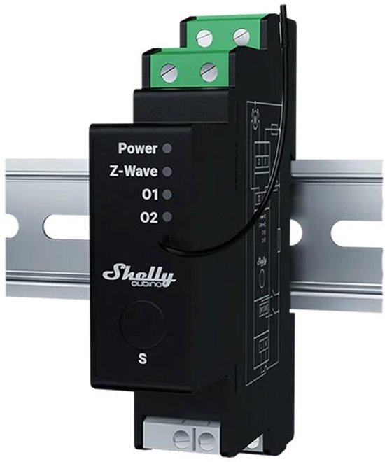 Shelly Shelly Wave PRO Shutter DIN-railrelais Z-Wave | bol