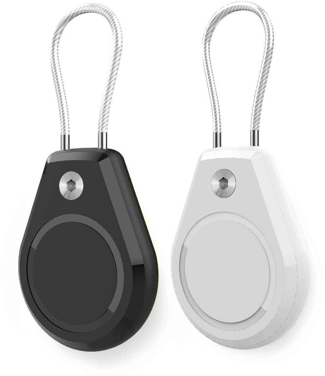 Hurtel Hoesje Voor Airtag Waterdicht Met Stalen Kabel Voor Apple Airtag 2 Stuks