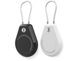 Hurtel Hoesje Voor Airtag Waterdicht Met Stalen Kabel Voor Apple Airtag 2 Stuks