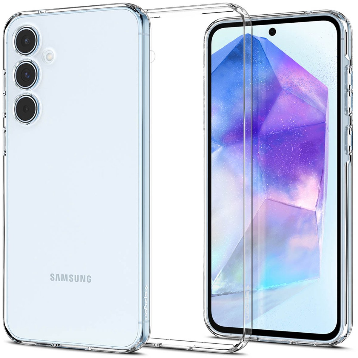 Spigen Liquid Crystal Hoesje Geschikt voor Samsung Galaxy A55 Back Cover Transparant