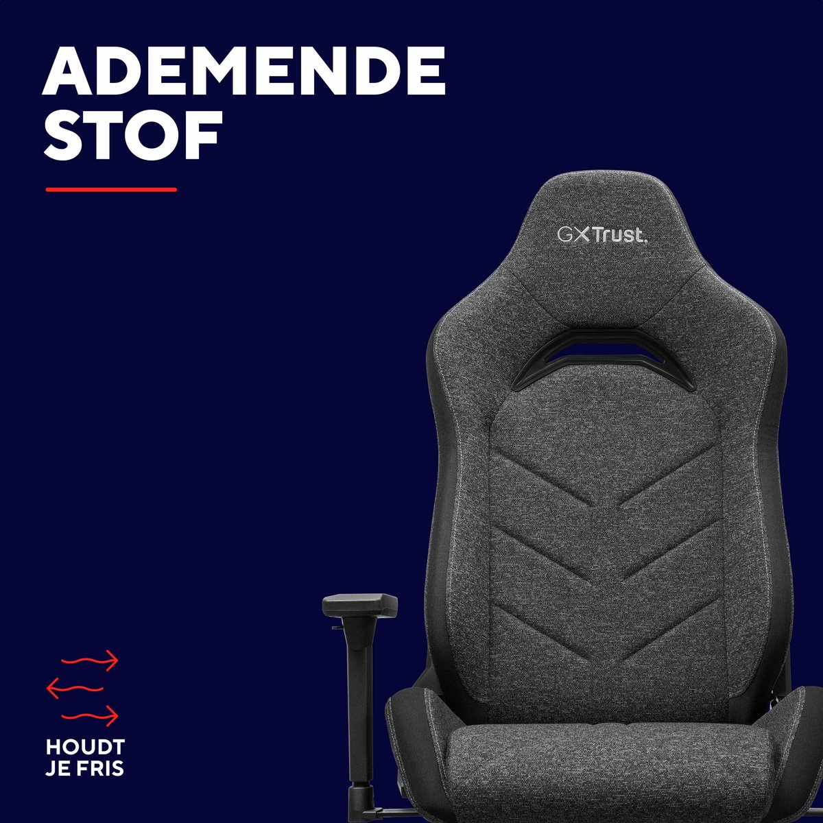 Trust GXT 723F Ruya Fabric - Gaming Stoel - Ergonomisch - afbeelding 3