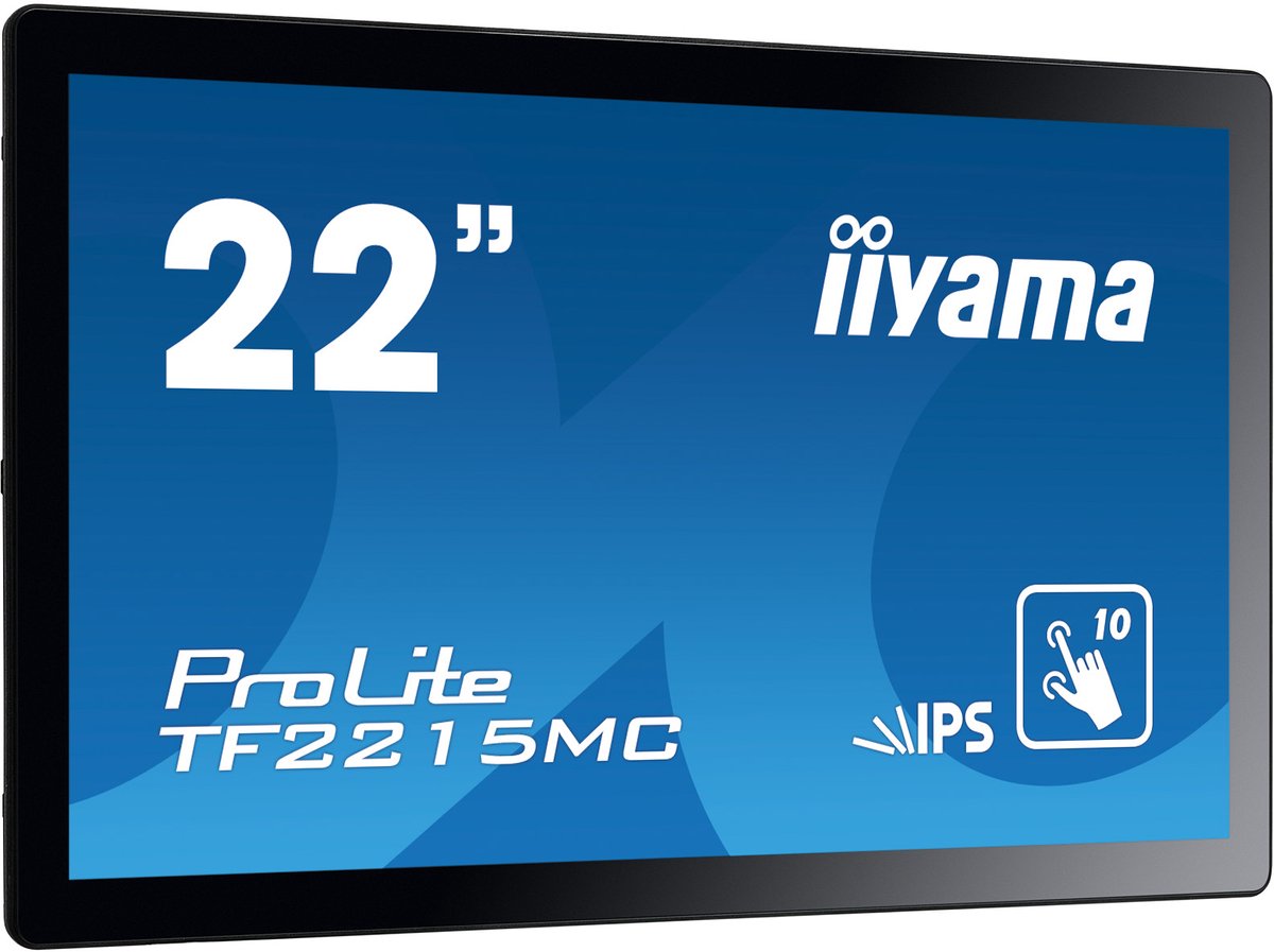 iiyama ProLite TF2215MC-B2 touch screen-monitor 54,6 cm (21.5") 1920 x 1080 Pixels Multi-touch Multi-gebruiker Zwart