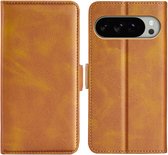 MobyDefend Hoesje - Geschikt voor Google Pixel 10 Pro XL - Luxe Wallet Book Case (Sluiting Zijkant) - Lichtbruin