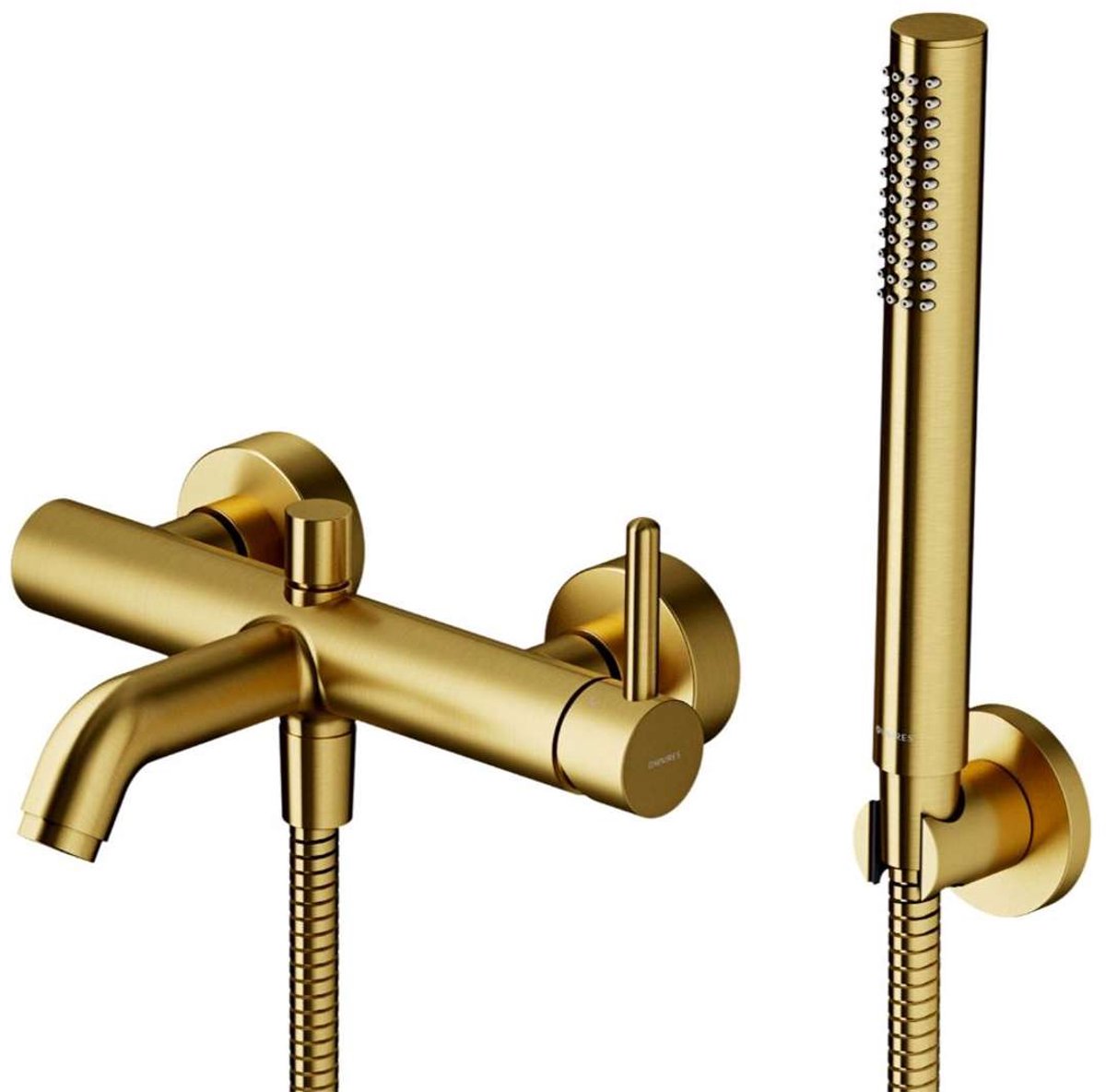OMNIRES Y - Badkraan met accessoires, geborsteld goud Y1231GLB