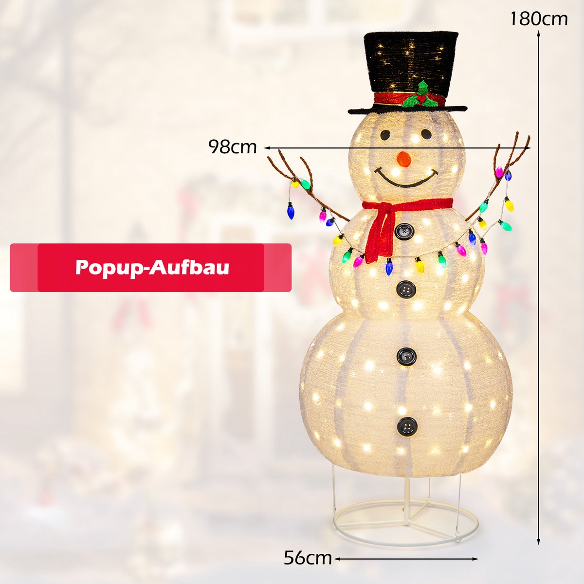 Konstsmide Verlicht Kerstfiguur Voor Buiten - 5 Vosjes - 40 LEDs - Warm Wit - Dimbaar - 12 Cm Hoog Kerstverlichting