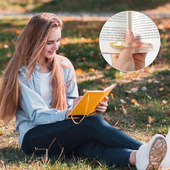 Boekenvinger Pagina Houder - Houten Duim Leeswijzer