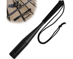Robuuste visdoder van aluminium, 24,5 cm, perfect visaccessoire voor forel en andere vissen, antislip handgreep, duurzaam, demonteerbaar voor eenvoudig opbergen in de viskoffer