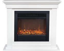 Xaralyn Elektrische haard - Flex ELU-HLW - wit hout - 1400 Watt verwarming - met afstandsbediening - haardombouw inclusief inbouwhaard - schouw