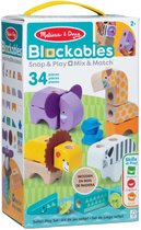 Melissa & Doug – Blockables™ Safari speelset – met draagbare bewaardoos