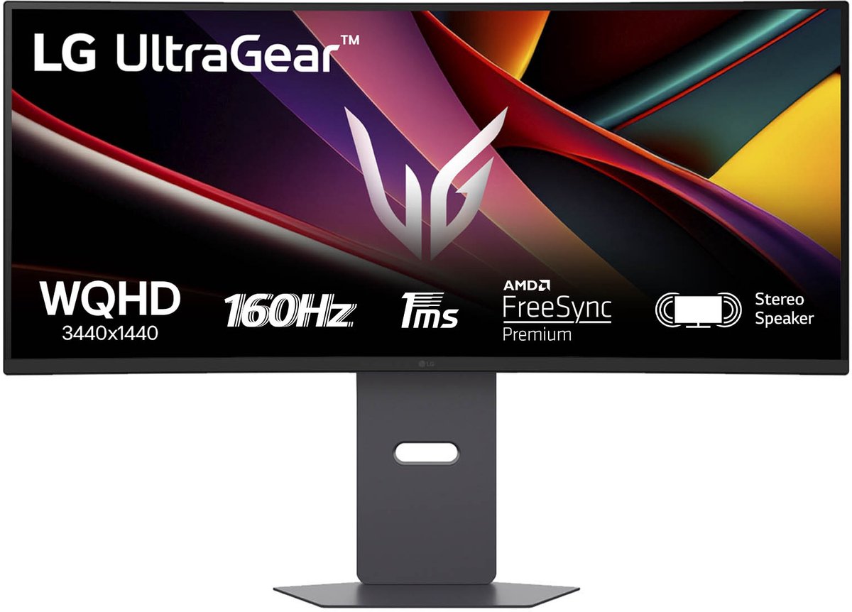LG UltraWide 34G600A-B Curved Gaming Monitor 34 inch 160Hz - Action - €306,00