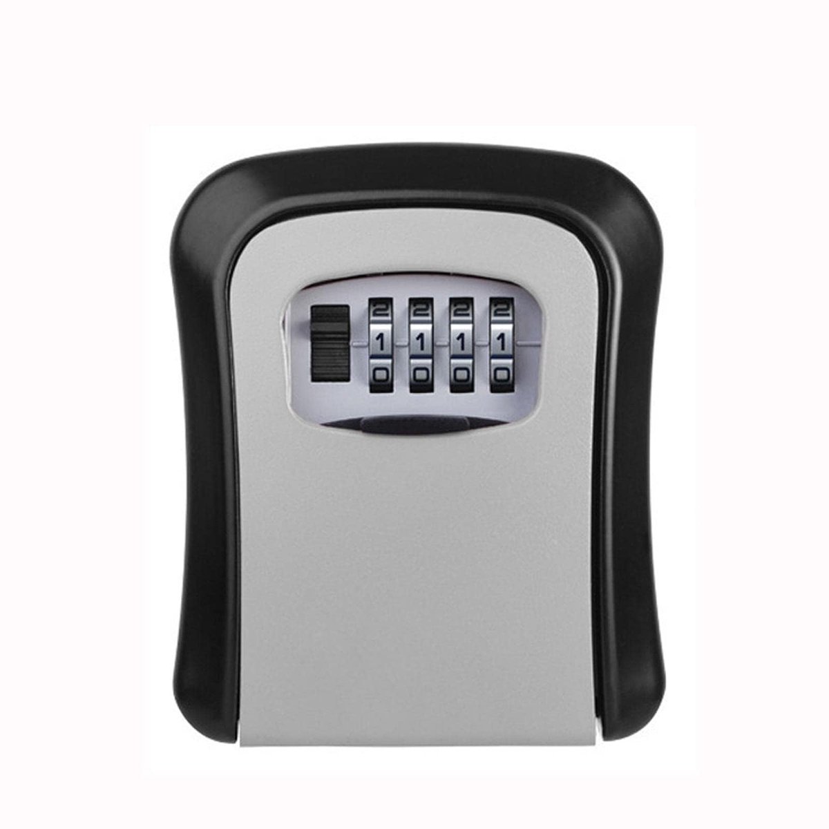 Strehknewen Sleutelkast, Wandsleutelkast, Combinatiecode, Weerbestendig, Waterdicht, Robuust Metaal + Hard PVC, Veiligheidskast voor Sleutels en Pasjes, Grijs