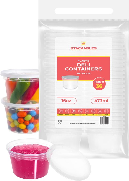 KOUHA Sauspotjes van kunststof met deksel, 100 stuks, kunststof sauspotten, 2 oz, transparante sausdoos voor het bewaren van ingrediënten (ca. 60 ml