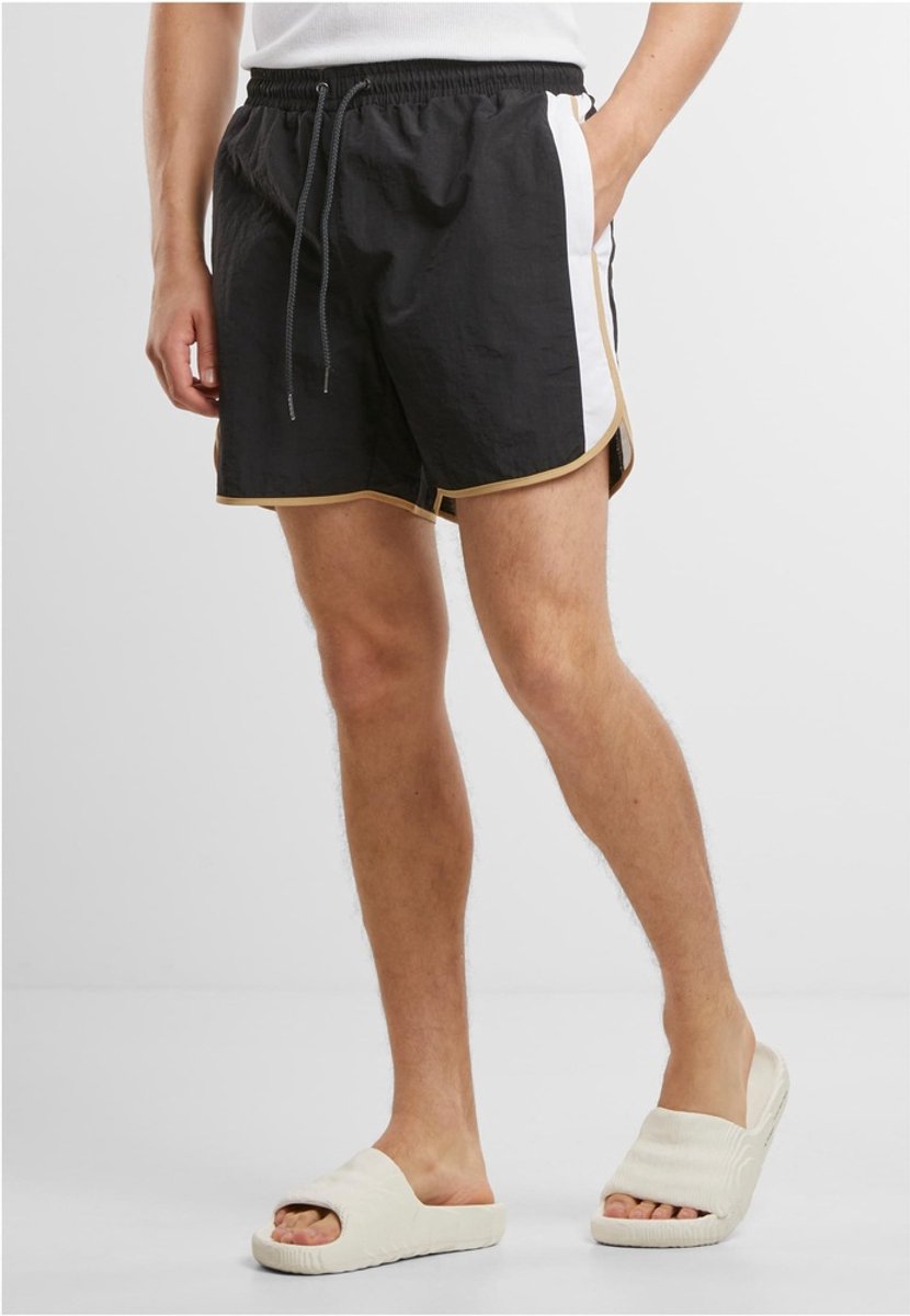 Urban Classics Retro Look Zwemshorts XL Zwart