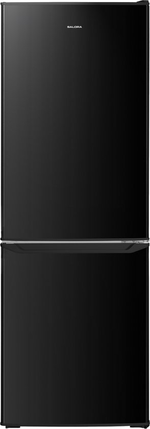 Koelvriescombinatie Salora COOLFREEZE143BL 173L zwart, energiezuinig, stil, ruime indeling, vrijstaand