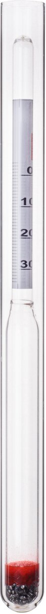 KADAX Wijnthermometer voor het meten van het alcoholgehalte, suikermeter, robuuste alcoholmeter van glas, alcoholmeter, areometer voor wijnbereiding (voor wijn)