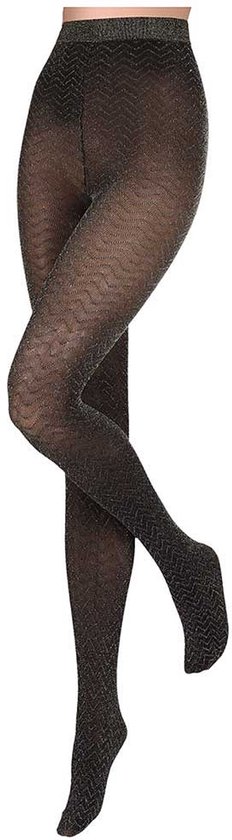 Morethansocks - Culotte Fashion pour femme - 80 deniers - Taille S à XXL - Motif lurex - Culotte festive - Culotte de Luxe pour femme