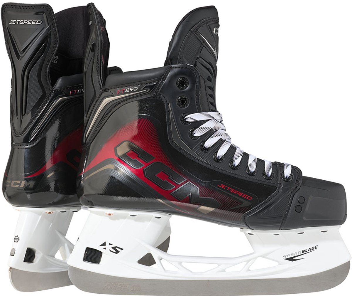 CCM Jetspeed FT890 Ijshockeyschaatsen / Hockeyschaatsen – Senior – RFM Composite One-Piece Boot Hockey Skates met STEP Steel – Maat 7.0 (42 EU) – Wide Fit / Brede Leest