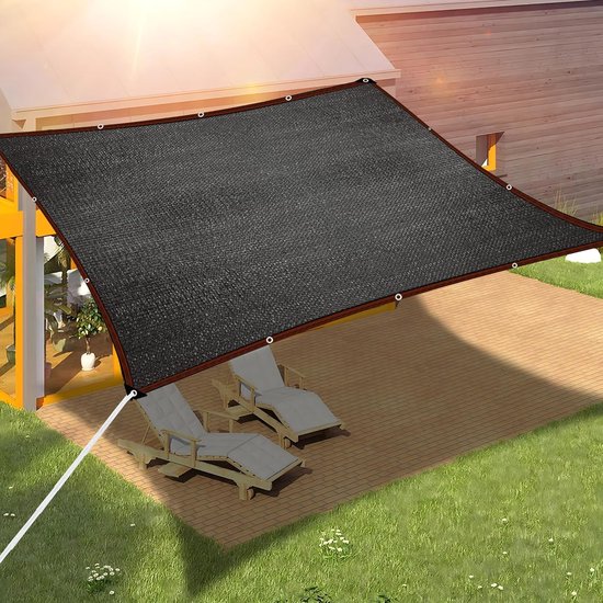 Schaduwnet met ogen , 2 x 3 m , beige , zonnezeil, tuin Schaduwnet met ogen , 2 x 3 m , beige , zonnezeil, tuin