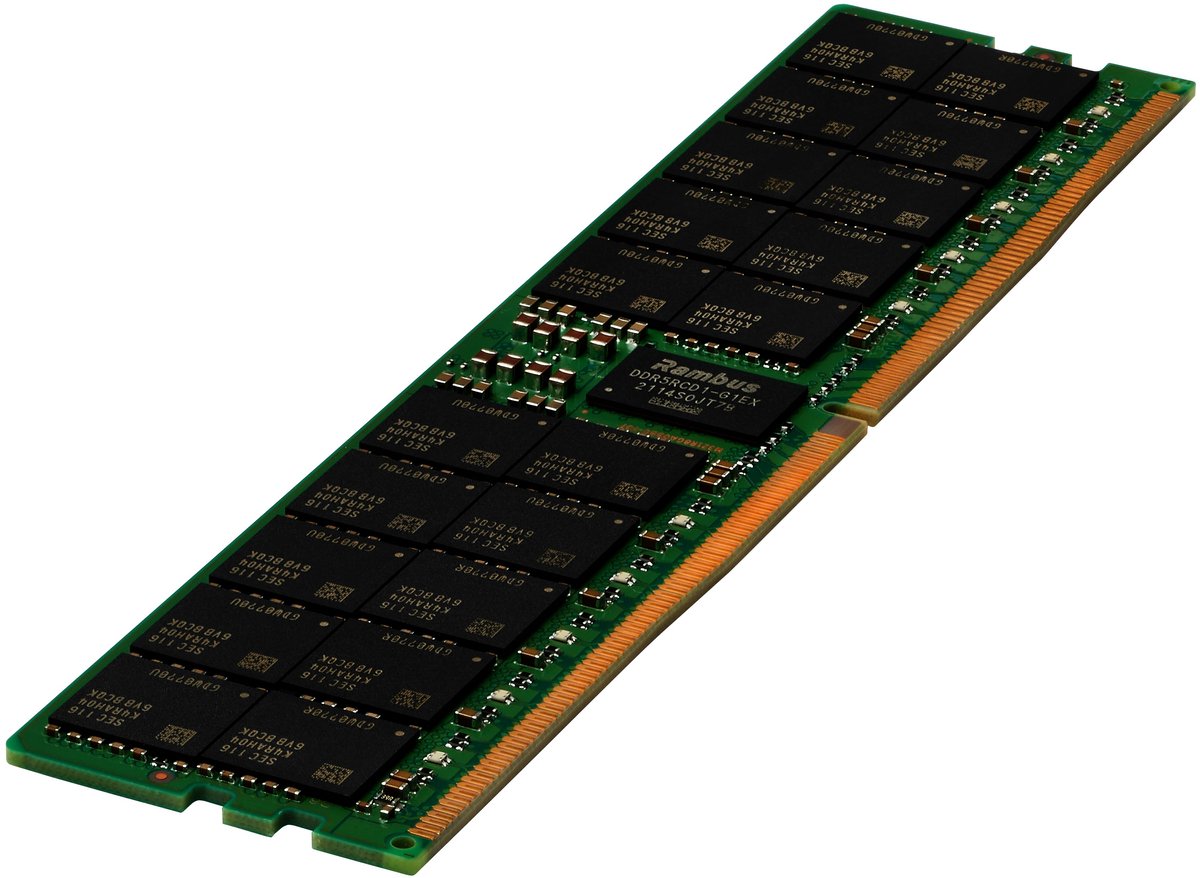 HPE 32GB (1x32GB) Dual Rank x8 DDR5-6400 CAS-52-52-52 EC8 Registered Smart Memory Kit geheugenmodule 6400 MT/s 288-pin DIMM