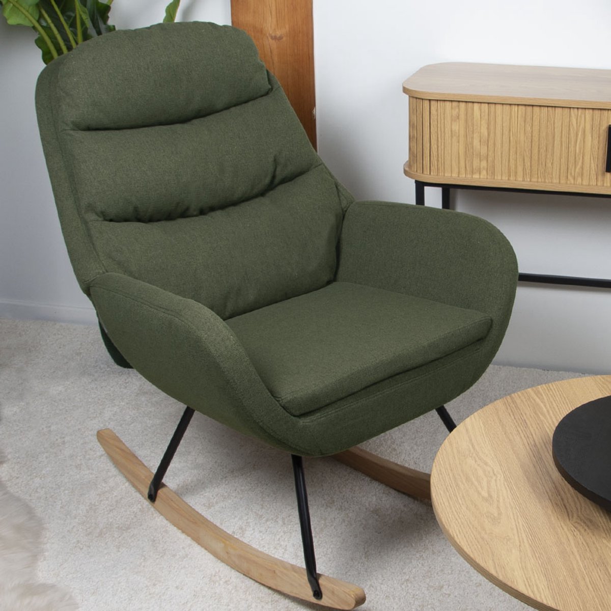Milton & Oldbrook Schommelstoel Aytos Groen