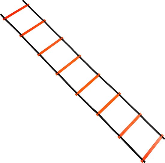 RAIN QUEEN Voetbaltraining behendigheidsladder hindernissen trainingsladder weerstandsparachute coördinatieladder weerstandsbanden weerstandsparachute springtouw schijfkegels sportkegels (Geel