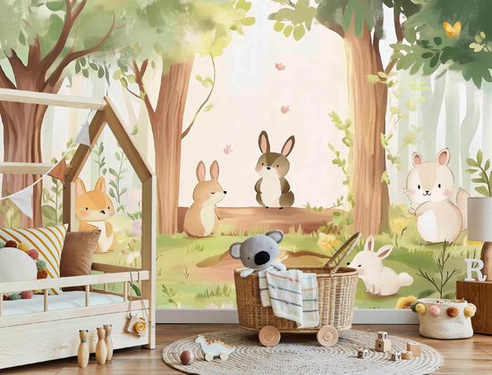 WALLARENA - Fotobehang - 400x280 cm - 3D zeshoeken voor de kinderkamer
