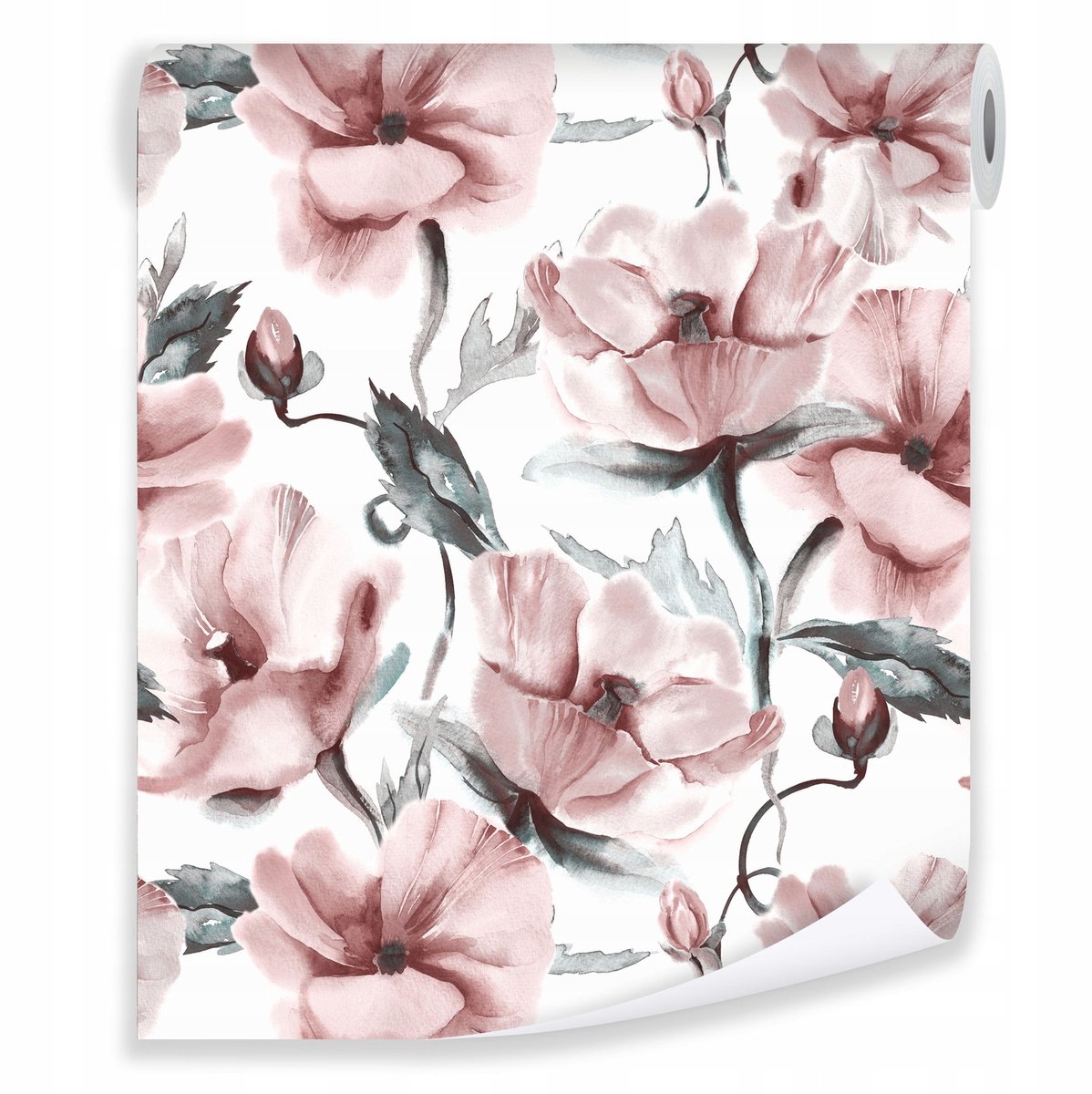 WALLARENA - Behang - Breedte 50 cm - bloemen pioen 3D - Geschikt voor slaapkamers - 10m
