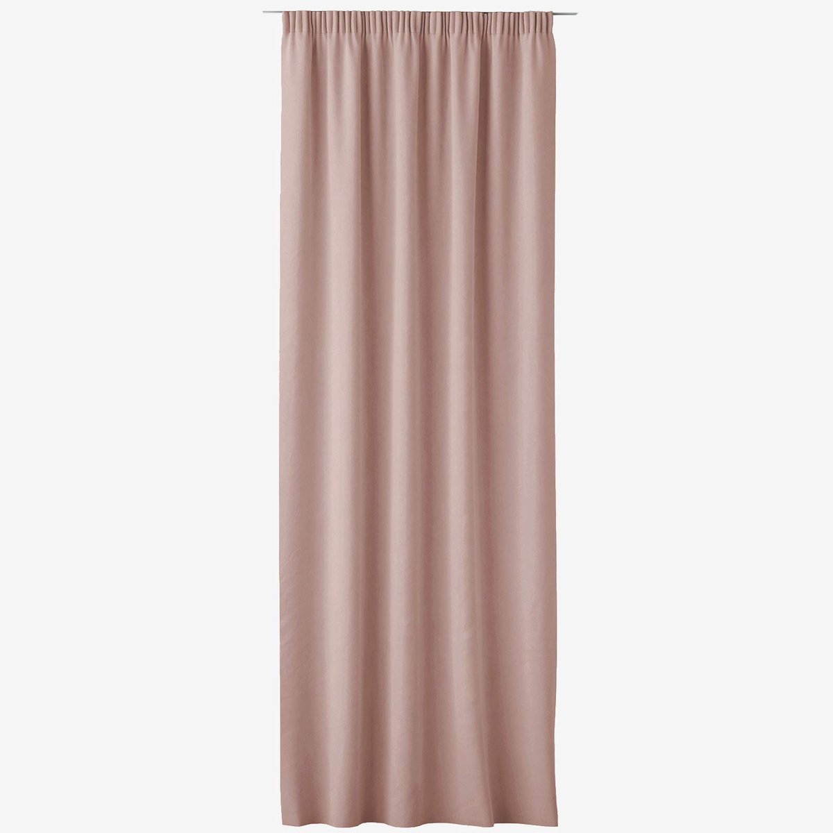 Ibenzoa Gordijn met Plooiband en Universele Bevestigingsband in Diverse Kleuren 140 x 250 cm Roze