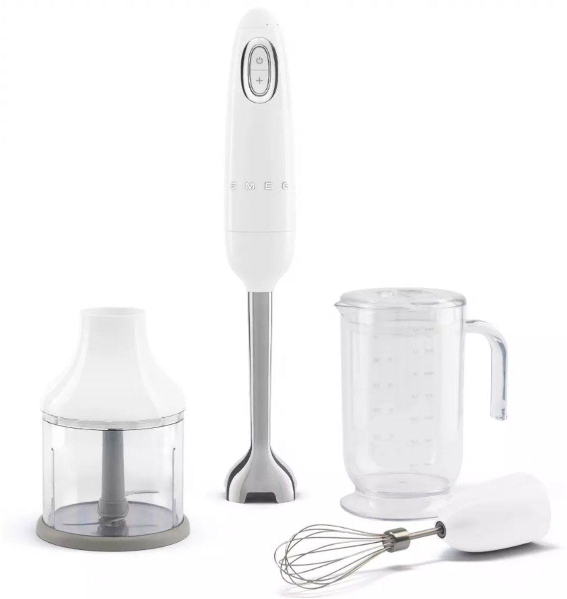 SMEG HBF03WHEU - Staafmixer - Wit - 700W - Met accessoires