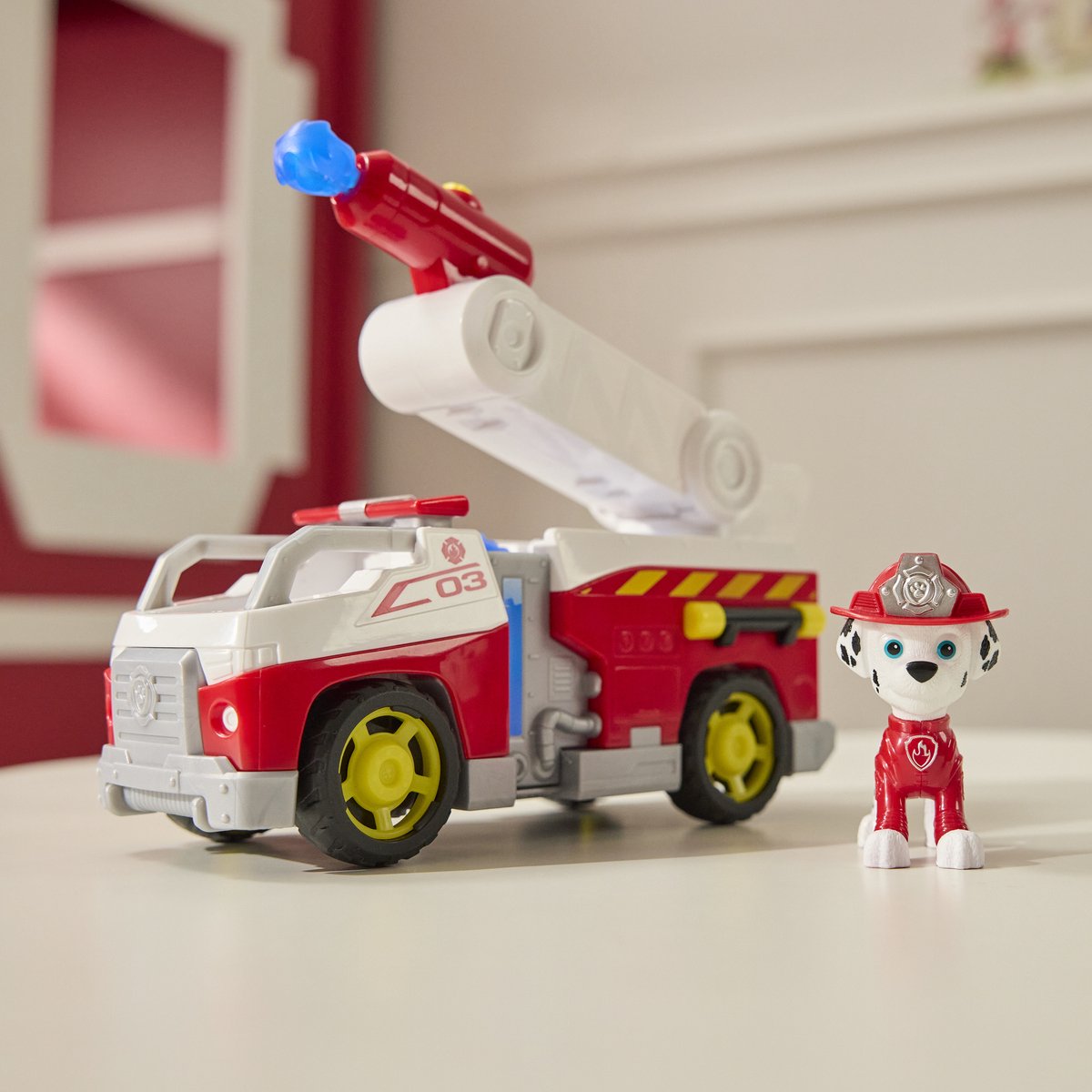 PAW Patrol - Brandweerredding - Marshall's Brandweerwagen - speelgoedauto met speelfiguur — afbeelding 12