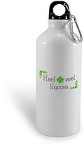 Hacebo® - Heel veel succes waterfles - Collega - werknemers - Bedankje - Cadeautje voor collega - kado - afscheids cadeau - water fles - 600ML
