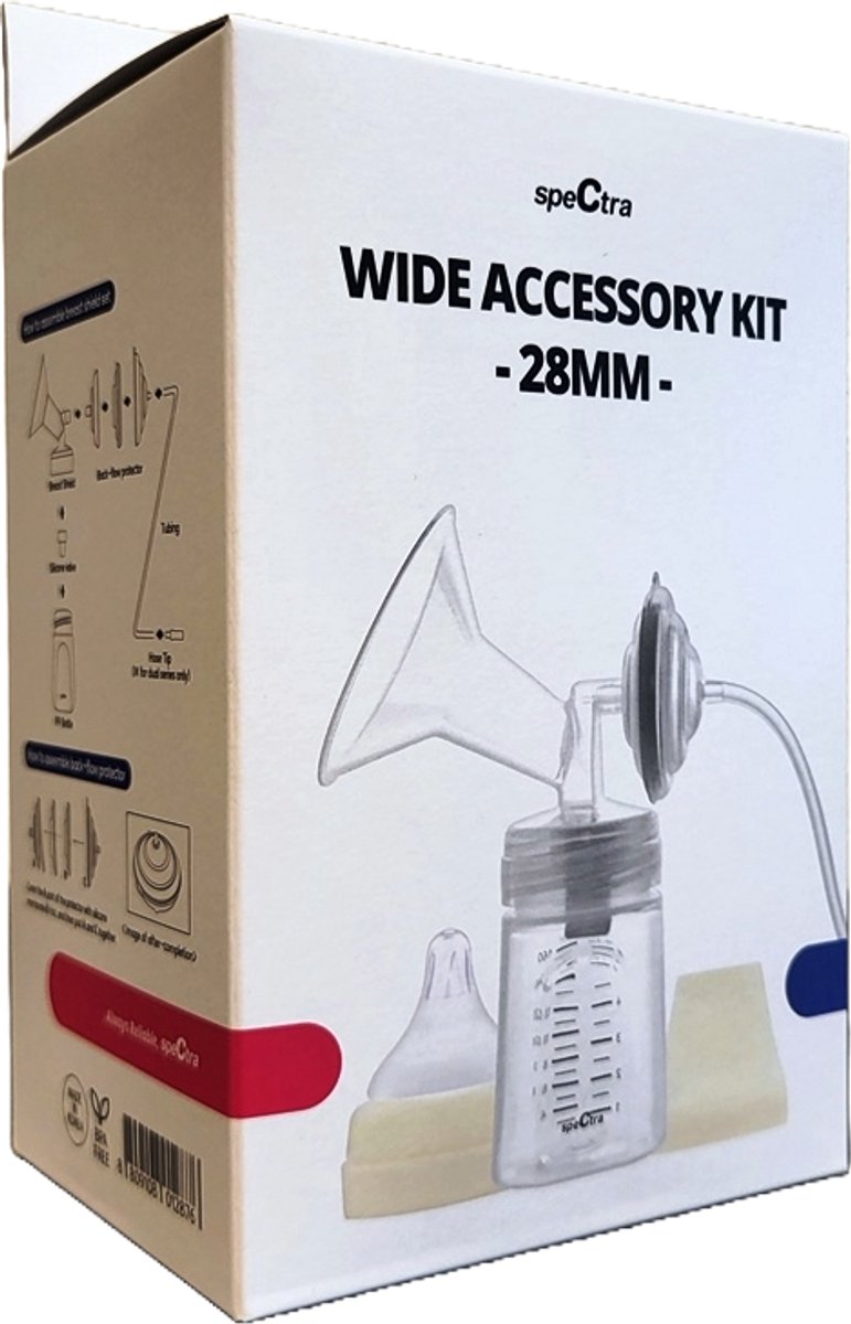 Spectra borstkolf set 28mm - toebehoren voor Spectra borstkolven | 002499
