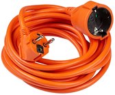 Technik Verlengsnoer 5m - Verlengkabel Buiten - H05VV-F3 - 3x1.5mm² - Geaard - IP44 - Oranje