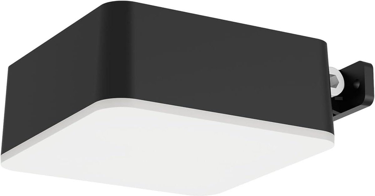 Buitenverlichting op zonne-energie Vynce vierkant 1.5W 2700K zwart IP44 weerbestendig