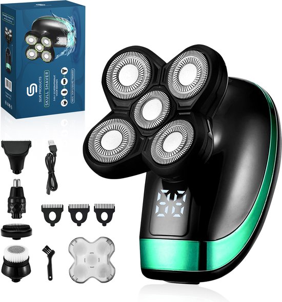 Skull Shaver - 5-in-1 Scheerapparaat Voor Mannen - Neus, Oor - Skull - €34,99