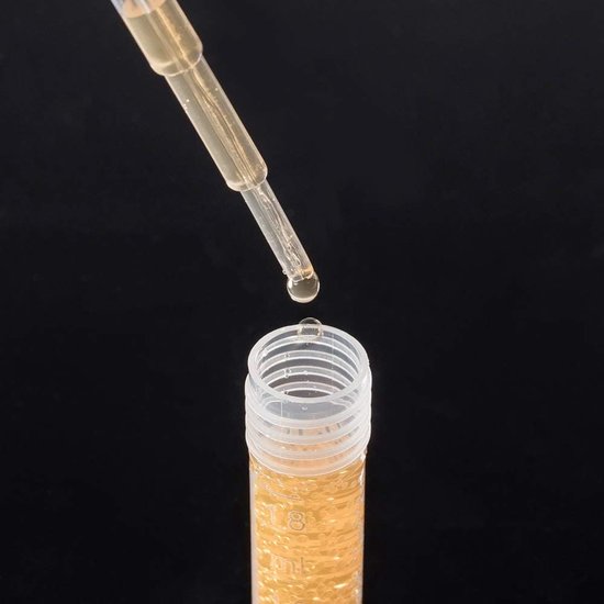 50 Pack Plastic Meetbuisjes voor Etherische Oliën - Miniflesjes met Druppels voor Chemie Lab, Parfums en Cosmetica - 1 ml — afbeelding 5