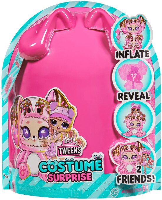 L.O.L. Surprise! Tweens Costume Surprise - Hoops Cutie Roze modepop