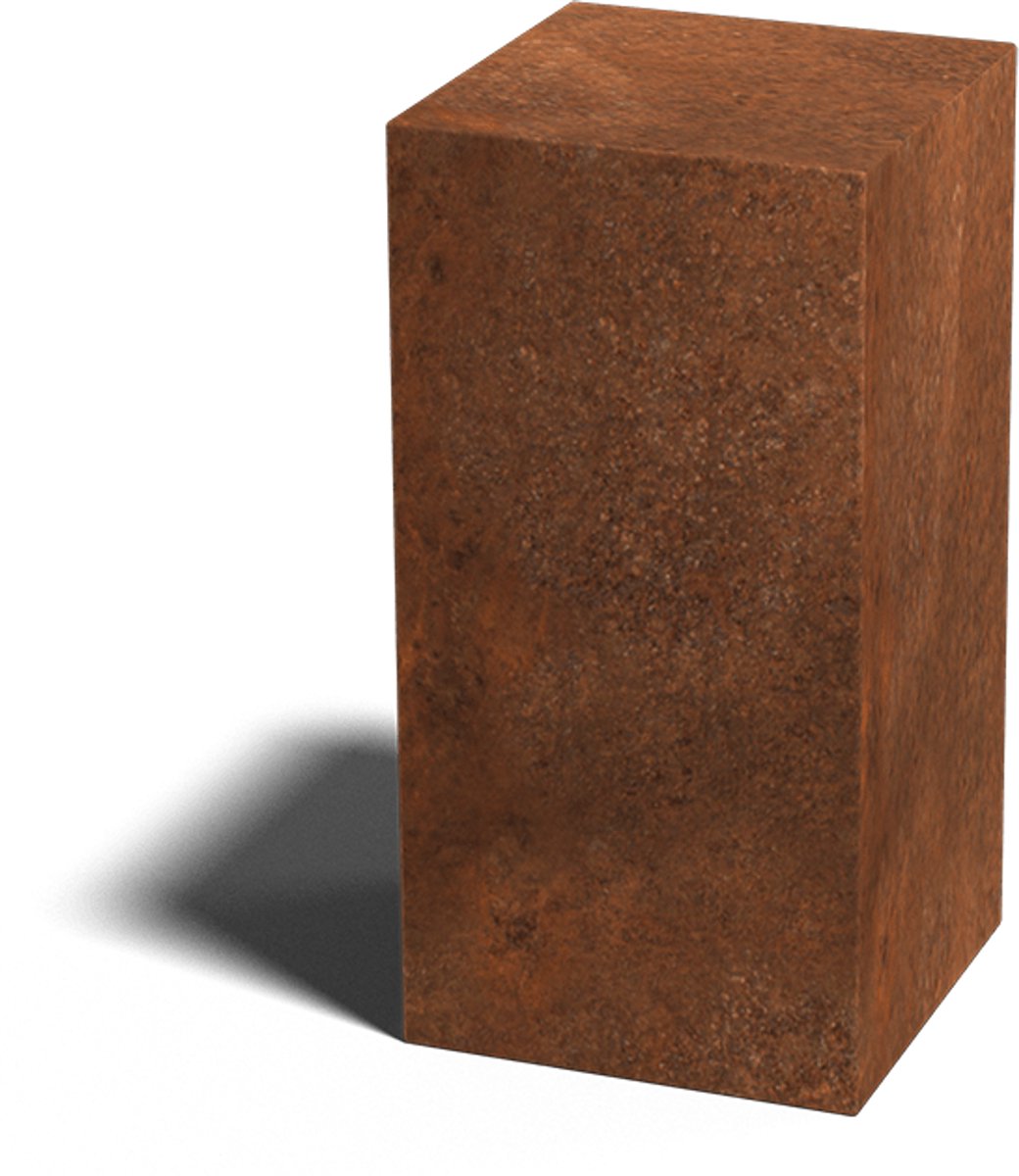 Cortenstaal sokkel - Ohio - 30 x 30 x 60 cm - MySteel